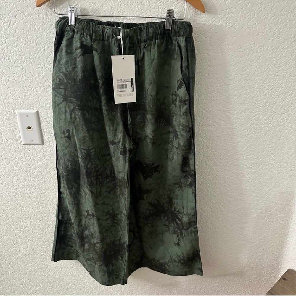 Wildfang Loose Leg Drawstring Pant Green Marble Dye
size small - Picture 2 of 7